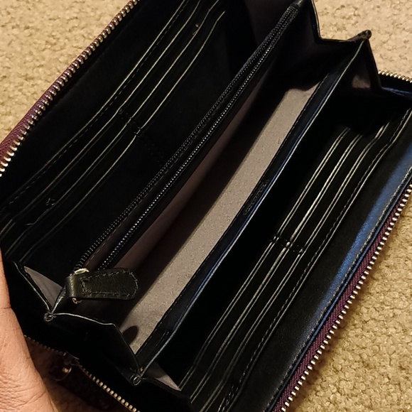 SOLD! * Coach Purple Python Wallet - Picture 2 of 3